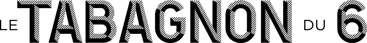 Le Tabagnon du 6 logo horizontal noir